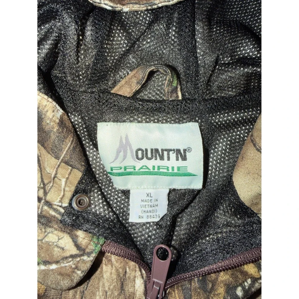 Mount'n Prairie Mens Realtree Xtra Camo Hooded Hunting Jacket XL Mesh Lined